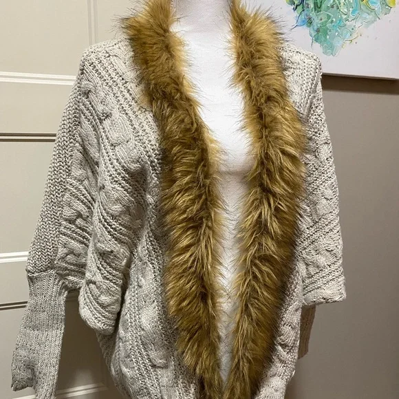Military Hippie Sweaters Fur Collar Cotton Cardigan Poshmark